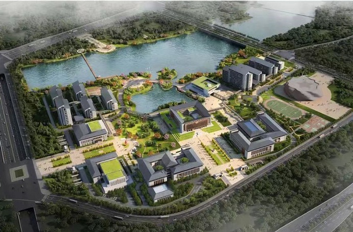 由市政遠(yuǎn)大公司提供裝配式PC構(gòu)件的中共南昌市委黨校遷建項(xiàng)目主體建筑全面封頂 由市政遠(yuǎn)大公司提供裝配式PC構(gòu)件的中共南昌市委黨校遷建項(xiàng)目主體建筑全面封頂